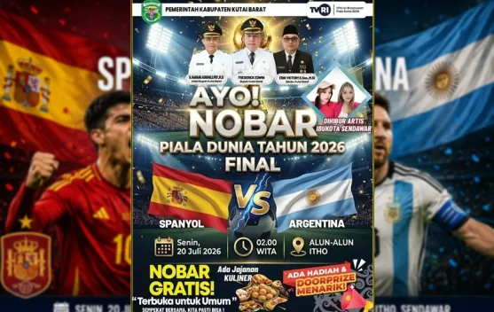 Bupati Ajak Warga Nobar Final Piala Dunia Bersama