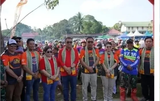 Puluhan Klub Trail Ramaikan Jelajah Alam Melapeh Series 6 di Kubar