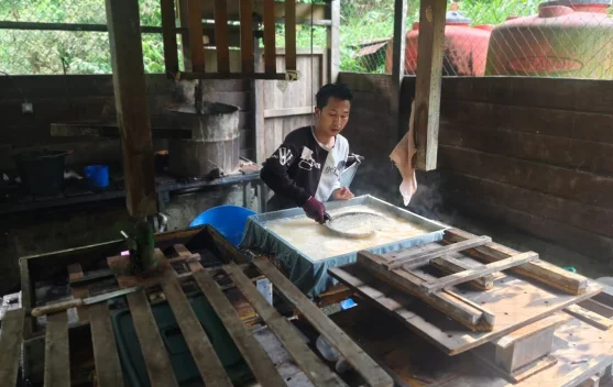 Pengusaha Tahu Uap di Mahulu Ungkap Tahapan Produksi Tahu Berkualitas