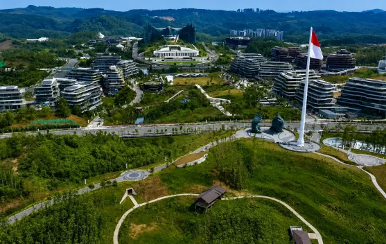Progres Pembangunan Gedung Mahkamah Konstitusi IKN Hampir 50 Persen