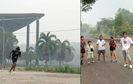 Kabut Asap Tak Halangi Semangat Atlet Kubar Jalani TC Porprov