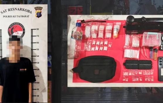 Satresnarkoba Polres Kutai Barat Amankan 27 Paket Sabu di Linggang Bigung
