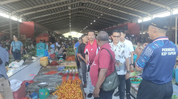 Perindag Yapen, Bulog, Ketahaan Pangan Satgas, Lakukan Sidak