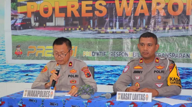 Polres Waropen Rilis Hasil Operasi Keselamatan 2026