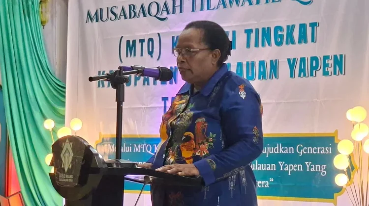 Kepala Kemenag Yapen: MTQ Momentum Membangun Generasi Beriman dan Berakhlak Mulia