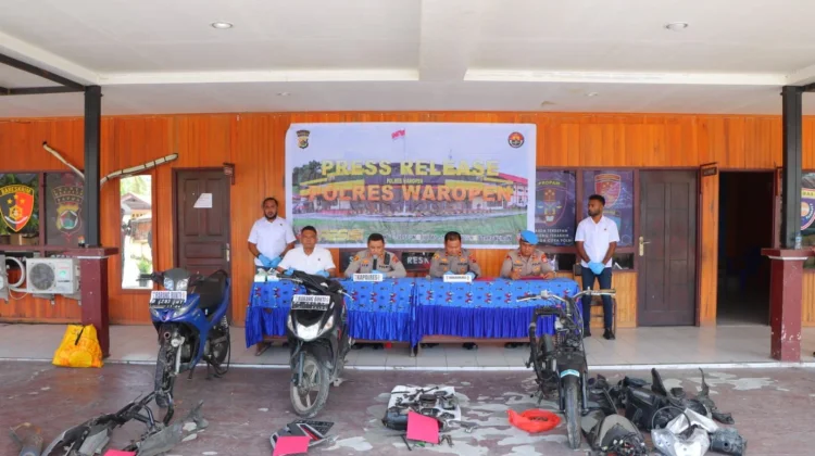 Polres Waropen Ungkap Kasus Curanmor, Tiga Pelaku Diamankan