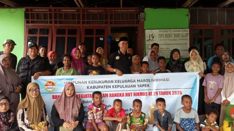 Menyambut HUT ke-29, HIKMAS Yapen Perkuat Silaturahmi lewat Bhakti Sosial