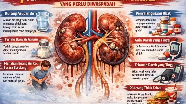 Kenali Tujuh Penyebab Kerusakan Ginjal yang Wajib Diketahui