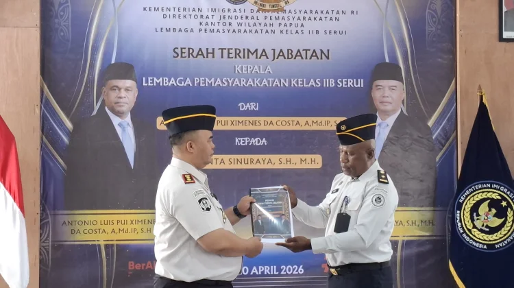 Serah Terima Jabatan Kalapas Kelas IIB Serui