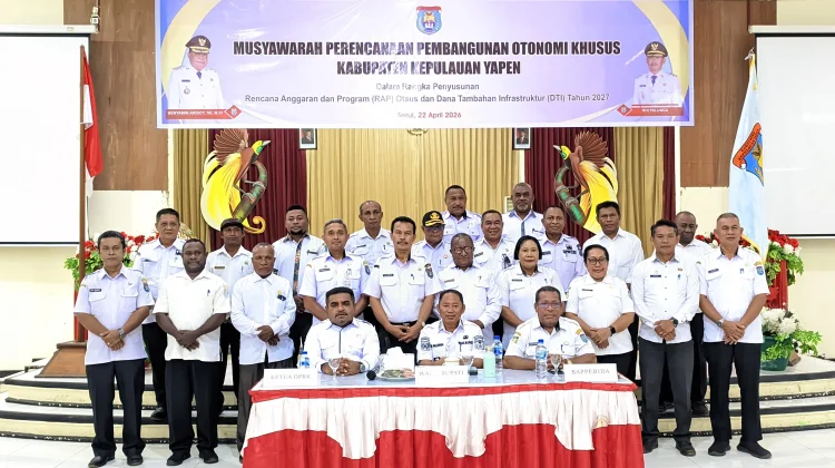 Wakil Bupati Yapen Buka Musrenbang Otsus Penyusunan Rencana Anggaran dan Program