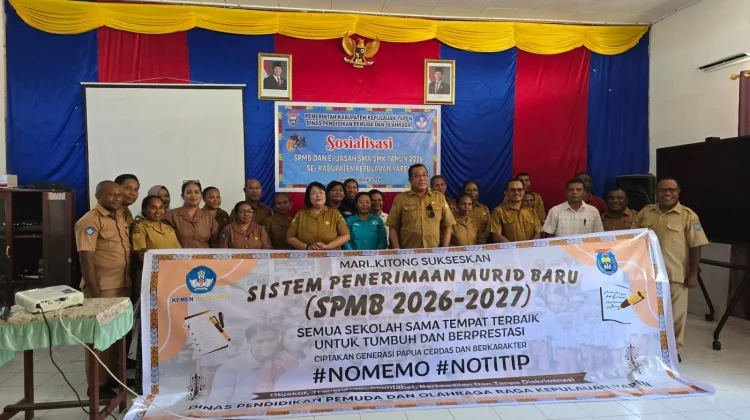 Disdikpora Yapen Sosialisasikan SPMB 2026–2027 dan E-Ijazah