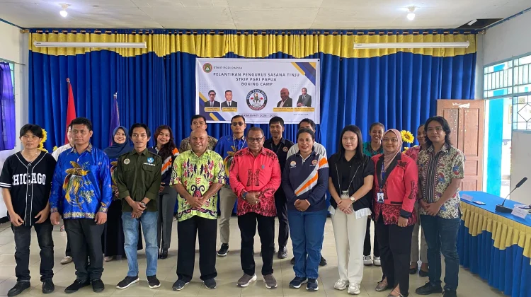 STKIP PGRI Serui Lantik Pengurus Sasana Tinju Boxing Camp 2026–2030