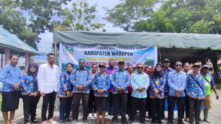 Dinas Peternakan Waropen Gelar Pameran Produk Lokal Berkualitas Unggul