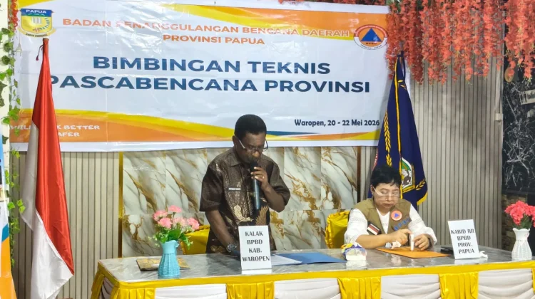 Pemerintah Waropen Resmi Tutup Bimtek Pascabencana Provinsi