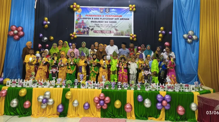 Penamatan TK Muslimat NU Serui Tampilkan Kemampuan Anak