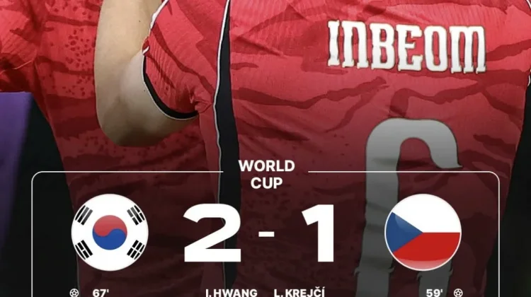 Korea Selatan Bangkit, Taklukkan Ceko 2-1