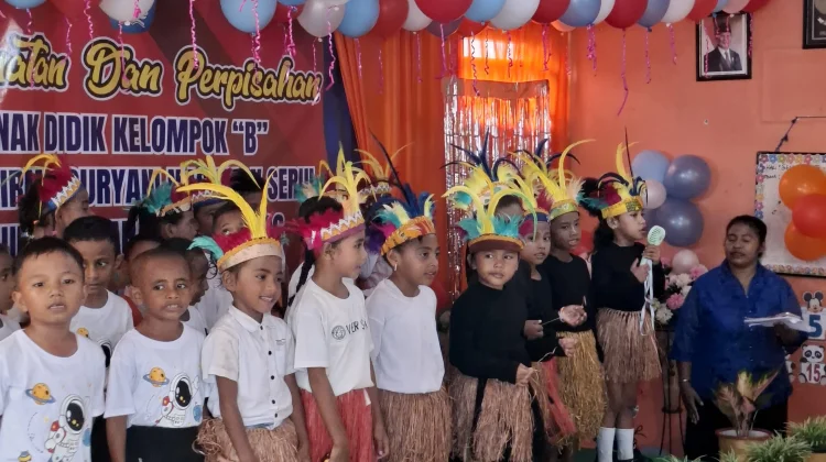 TK Ade Irma Suryani Nasution Serui Lepas 34 Siswa Kelompok B