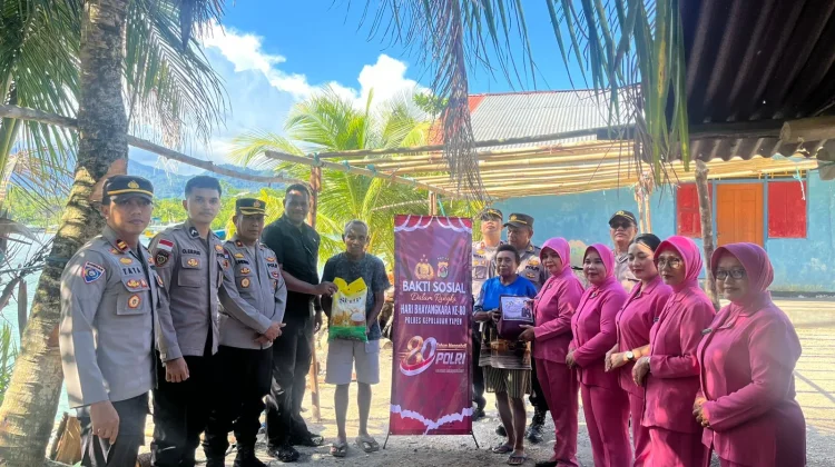 Polres Kepulauan Yapen Gelar Anjangsana dan Bakti Religi Sambut HUT Bhayangkara k