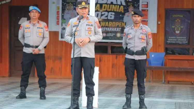 Polres Waropen Gelar Apel Siaga jelang Hari Bhayangkara Ke-80 Tahun