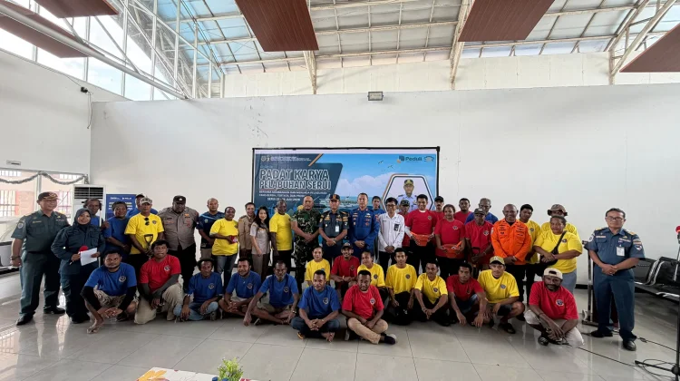 UPP Serui Gelar Padat Karya 2026, Wujudkan Pelabuhan Bersih dan Produktif