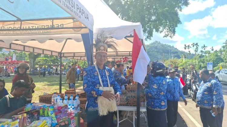 Menjelang HUT RI ke-81 Tahun : Pemda Yapen Gelar Pasar Murah