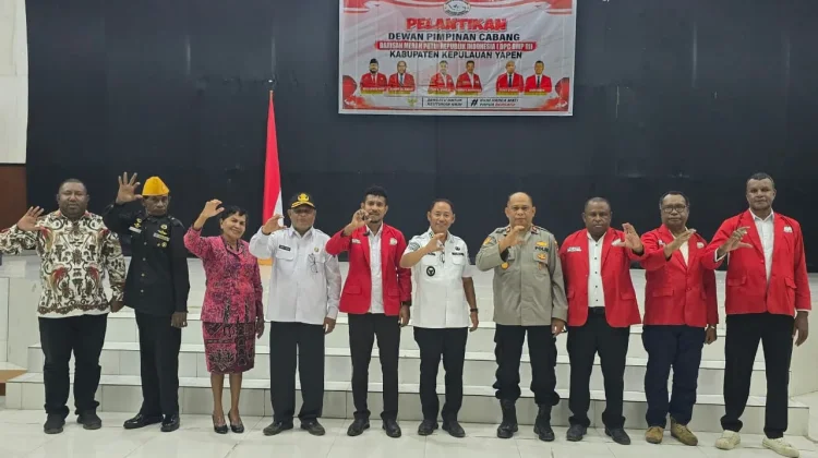 Barisan Merah Putih Yapen Resmi Dilantik, Siap Kawal Program Pemerintah