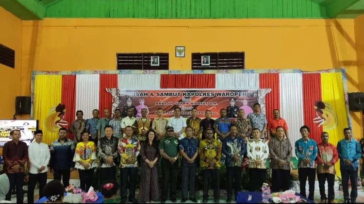 Malam Pisah Sambut Kapolres Waropen Penuh Haru Kehangatan