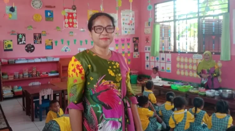 TK Pertiwi Serui Kenalkan Pangan Lokal Dini