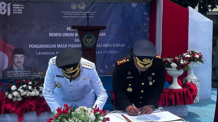 Semarak HUT RI 81 Sebanyak 90 Warga Binaan Terima Remisi dan Klinikk Baru