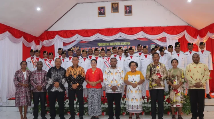 Semarak HUT RI ke-81 Waropen Ditutup Resepsi Kenegaraan