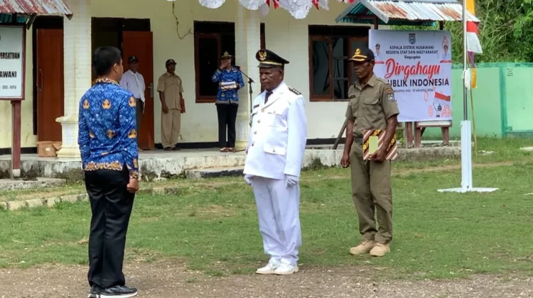 HUT RI ke-81 di Nusawani, Kepala Distrik Dorong Perhatian Pembangunan