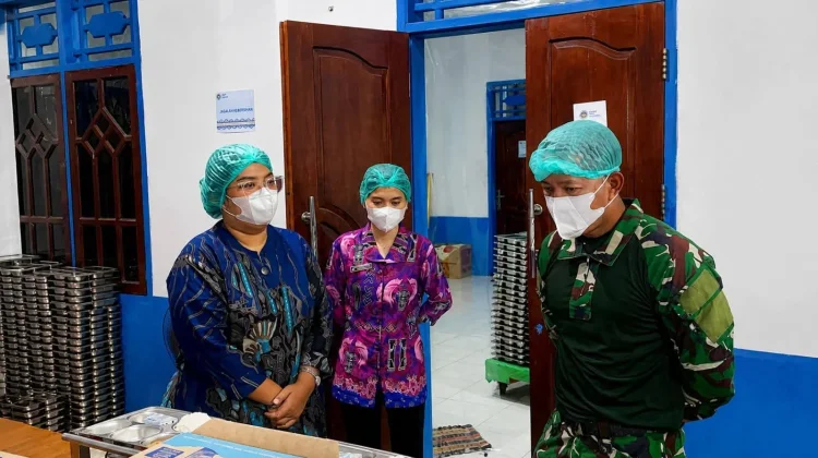 Dandim 1709/Yawa Cek Dapur SPPG, Pastikan Pemenuhan Gizi di Kepulaua