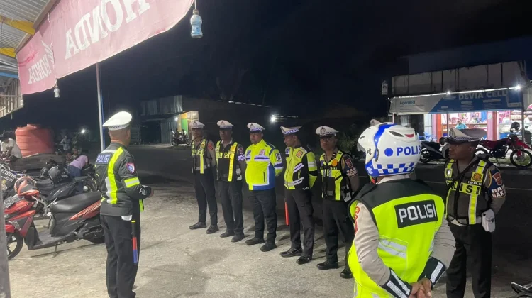 Patroli Blue Light di Malam Minggu, Satlantas Polres Waropen Jaring 35 Pelanggar,