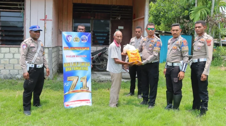 Hari Lalu Lintas Bhayangkara, Satlantas Waropen Gelar Anjangsana