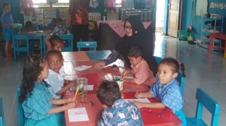Aktivitas Belajar TK Negeri Pembina Serui Berjalan Baik