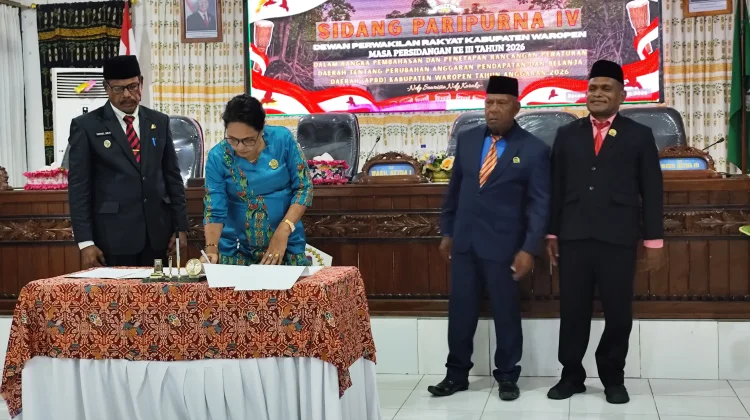 DPRK dan Pemda Waropen Sepakati Perubahan APBD 2026
