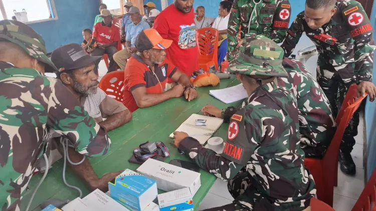 Yonif TP 909/KRP Hadirkan Program ‘JELITA’ Kampung Sarawandori