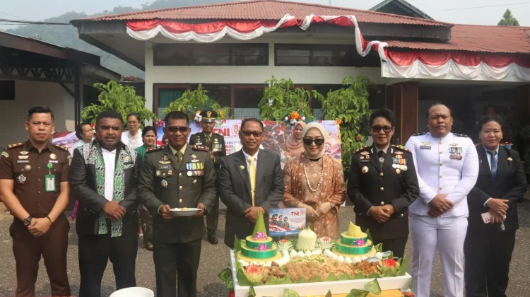 Resepsi HUT ke-81 TNI, Dandim 1709/Yawa: TNI Semakin Profesional, Integratif dan Moder