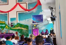 Kecelakaan Meningkat  Satlantas Waropen  Sampaikan Himbauan di  Gereja