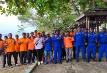 BPBD dan Polairud Waropen Gelar Gerakan Indonesia ASRI