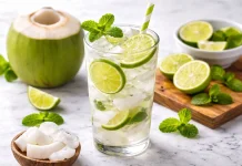 Manfaat Mengonsumsi Air Kelapa Jeruk Nipis saat Berbuka Puasa