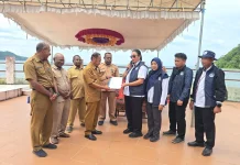 Wabup Yapen Lepas Verifikasi Kampung Nelayan Merah Putih