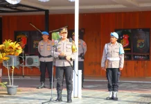 Kapolres Waropen Pimpin Apel Operasi Ketupat Amankan Idul Fitri