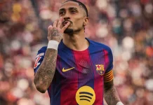 Barcelona Hajar Sevilla 5-2, Raphinha Cetak Hat-trick