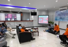 BRI Cabang Serui Gandeng Basarnas gelar simulasi Penangangan Pasca Gempa Bumi