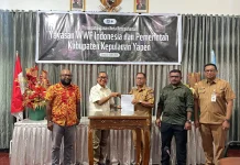 Pemda Yapen Bersama WWF Jalin Kerjasama Melestarikan Ekosistem Lingkungan Hidup