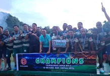 LMP A Raih Juara Turnamen Usia 40 Tolak Tua
