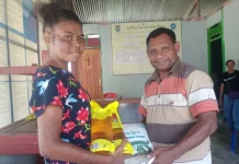 Penyaluran Bantuan Pangan di Kampung Warari, Kepala Kampung Minta Verifikasi Data