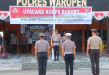 20 Personel Polres Waropen Naik Pangkat Periode 1 Juli 2026