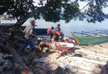Babinsa dan Warga Bersinergi, Pembangunan KNMP di Maniri